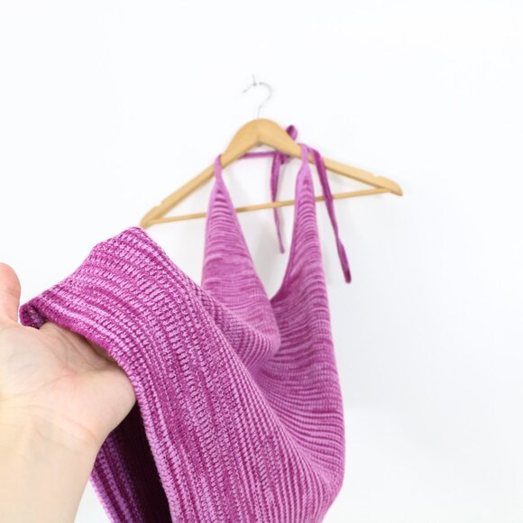 *Princess Polly Zoey Halter Knit Mini Dress Purple - Picture 6 of 7